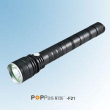 2X18650 Linterna recargable del CREE Xm-L T6 400lumens LED (POPPAS- F23)
